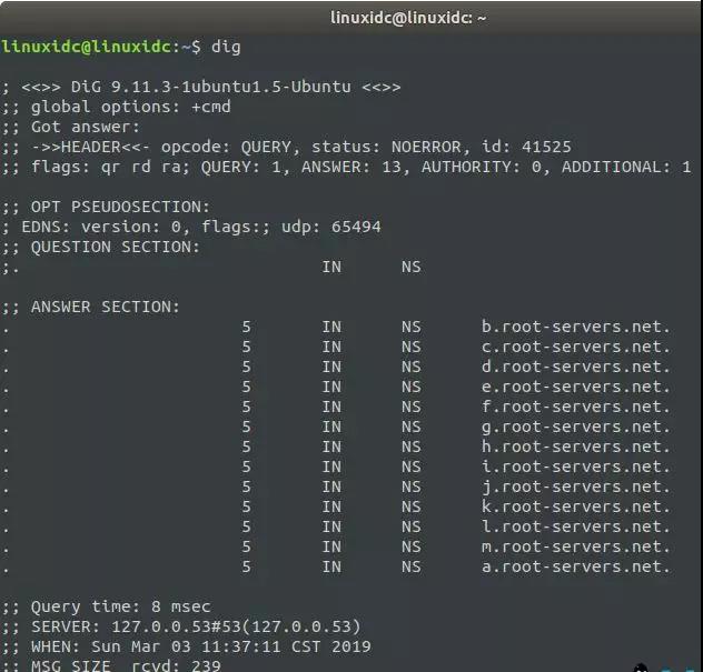 为你介绍Linux系统下解析域名的dig命令！
