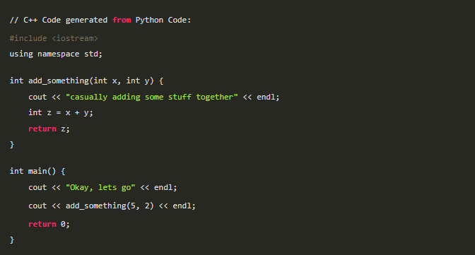 将 Python代码，自动转成其他编程语言代码